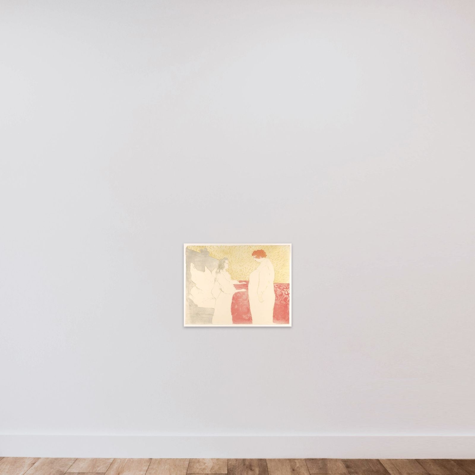 Getting Up, from "Elles" unframed — shown to scale