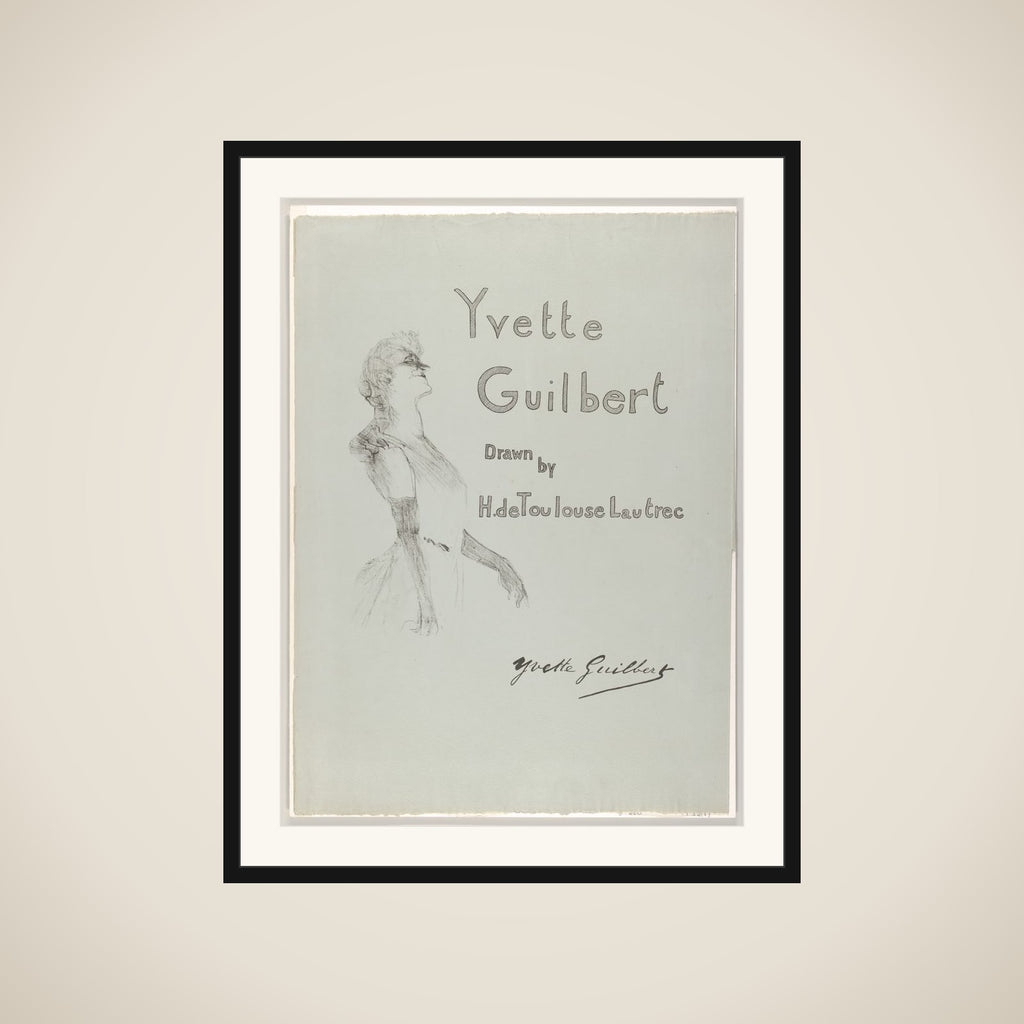Cover - Yvette Guilbert framed