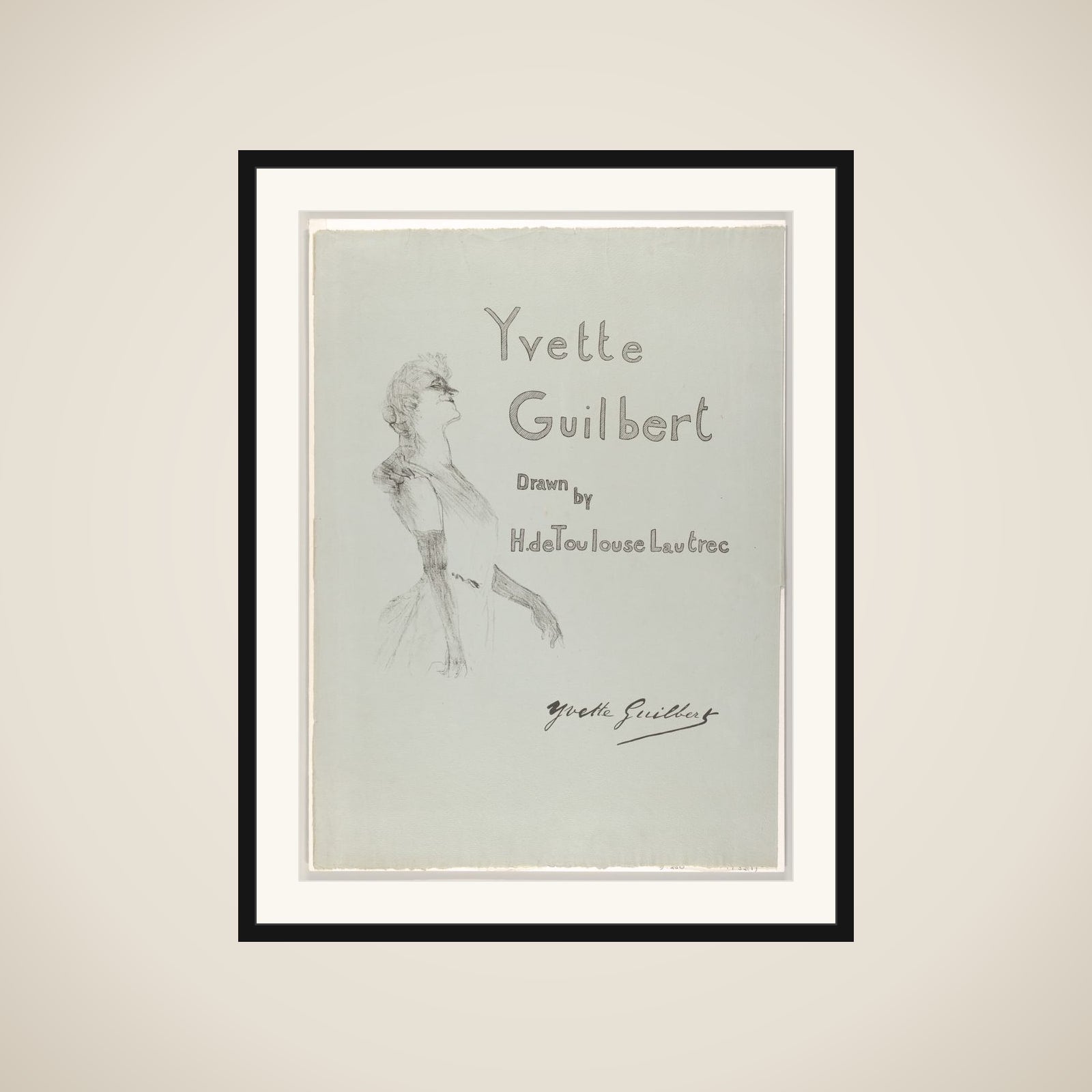 Cover - Yvette Guilbert framed