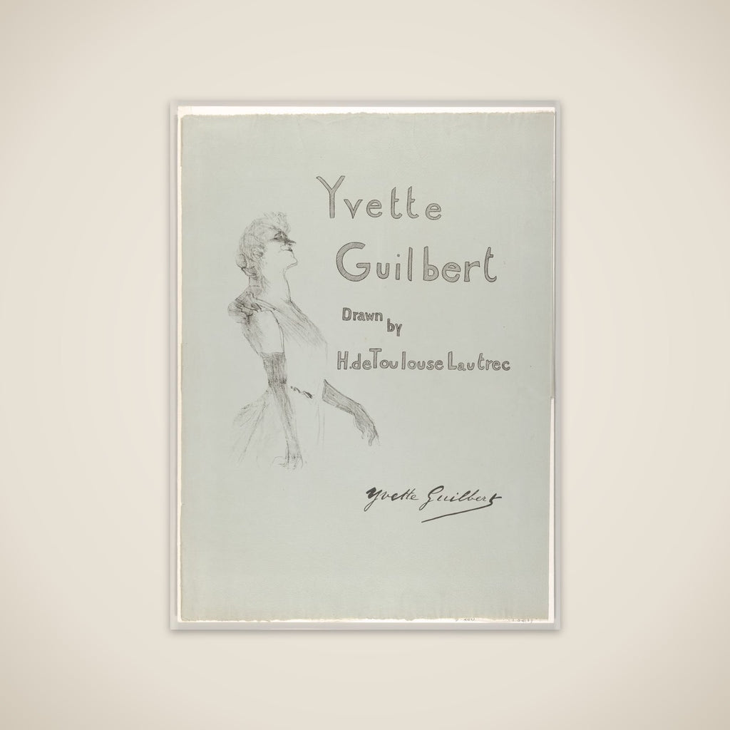 Cover - Yvette Guilbert unframed print