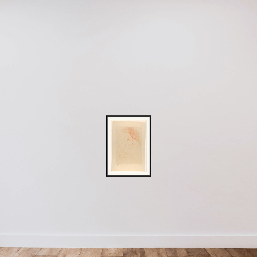 Mademoiselle Lender and Baron framed — shown to scale
