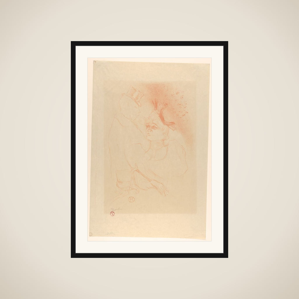 Mademoiselle Lender and Baron framed