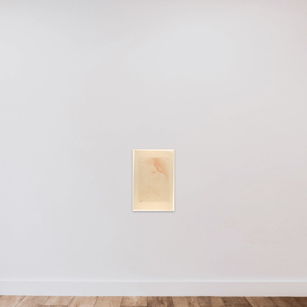 Mademoiselle Lender and Baron unframed — shown to scale