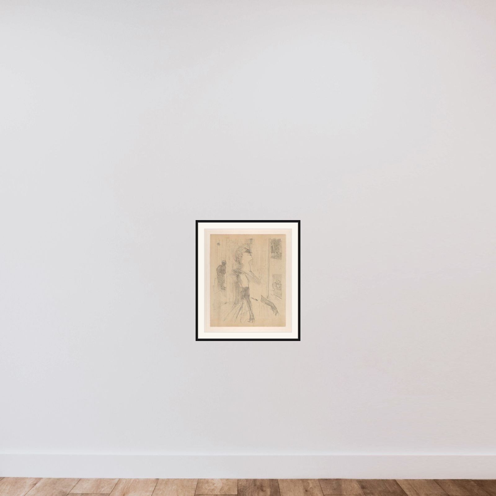 I. Sur la Scene framed — shown to scale