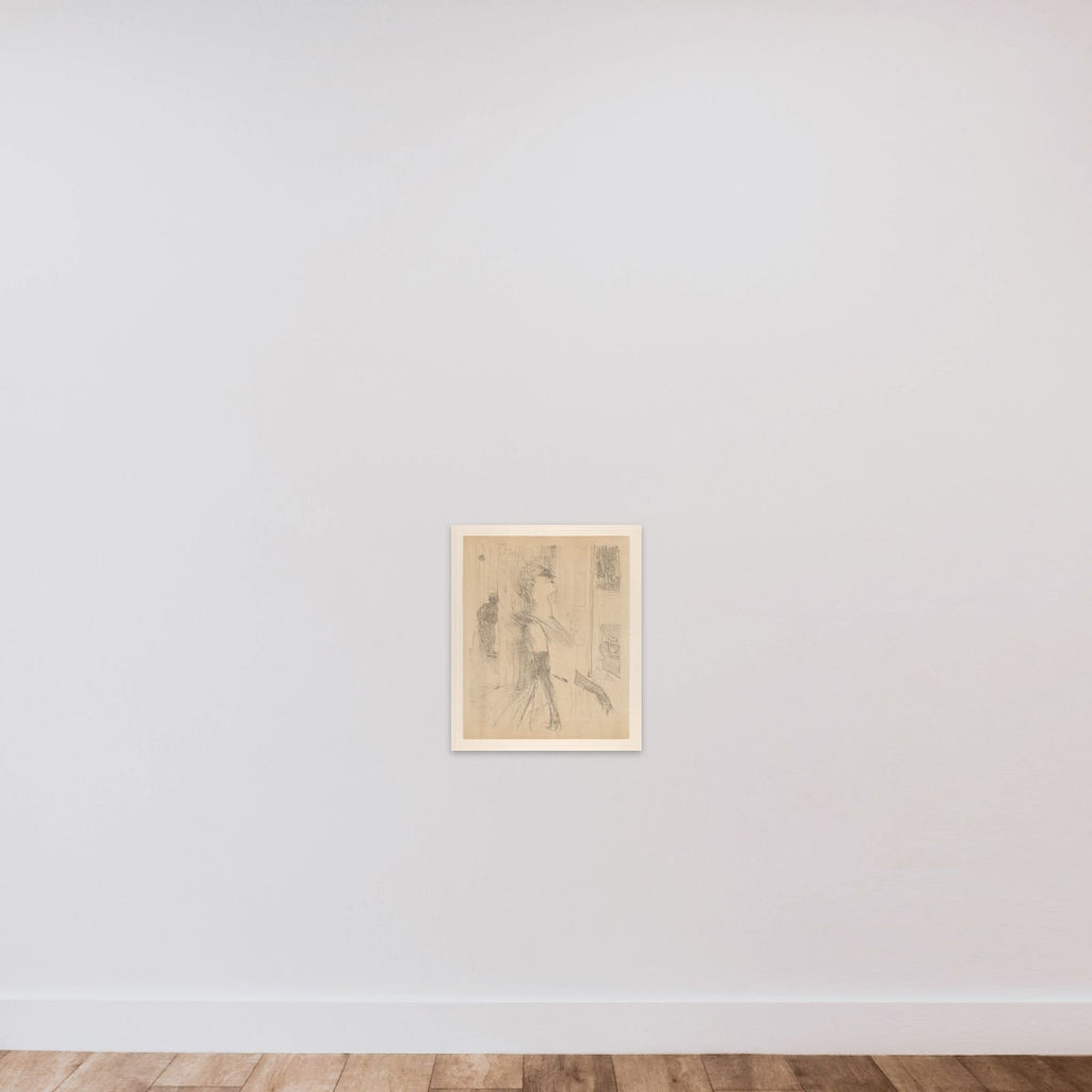 I. Sur la Scene unframed — shown to scale