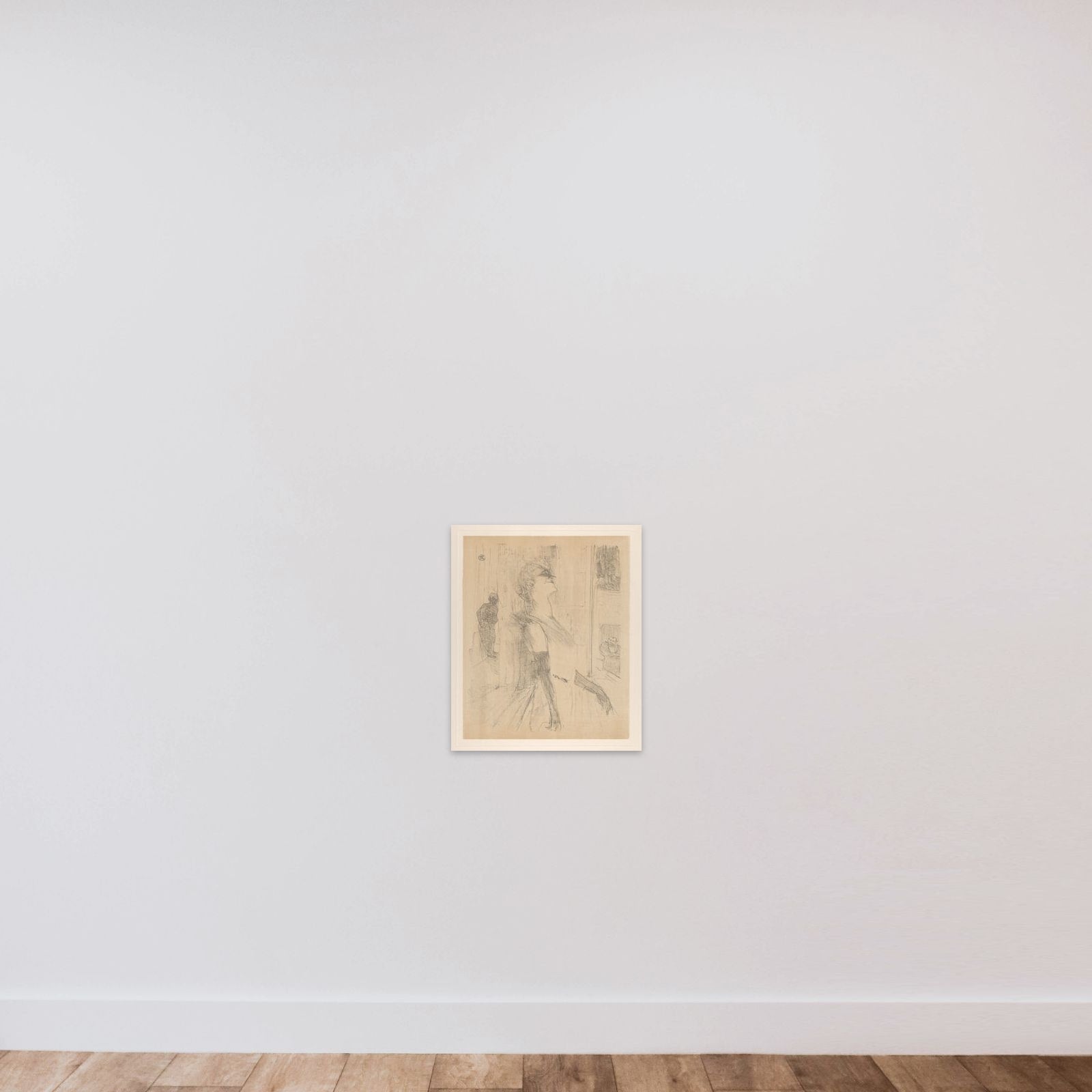 I. Sur la Scene unframed — shown to scale