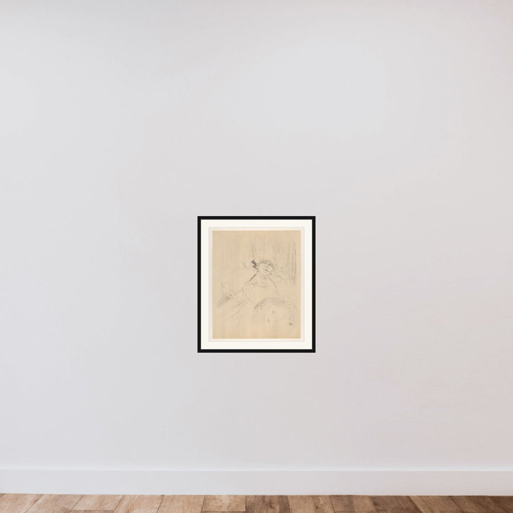 V. Chanson Ancienne framed — shown to scale