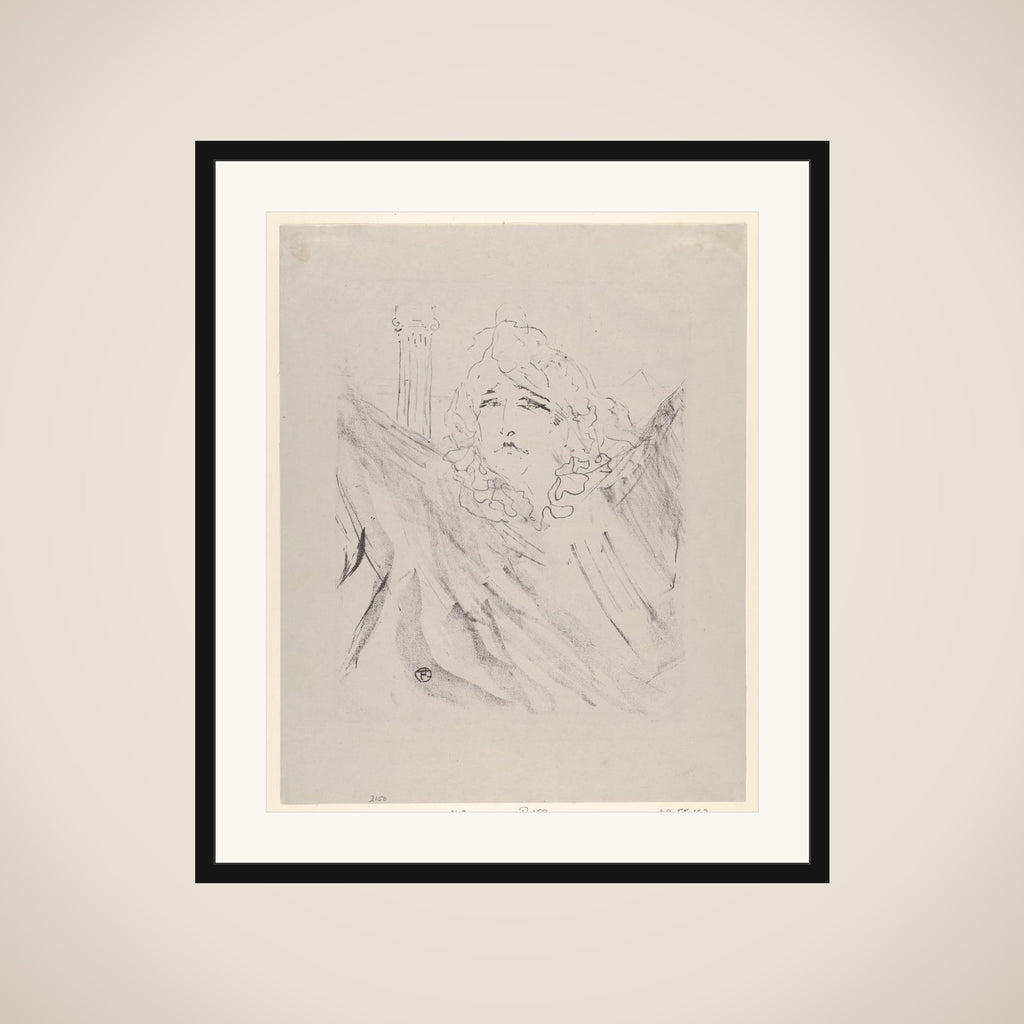 Sarah Bernhardt framed