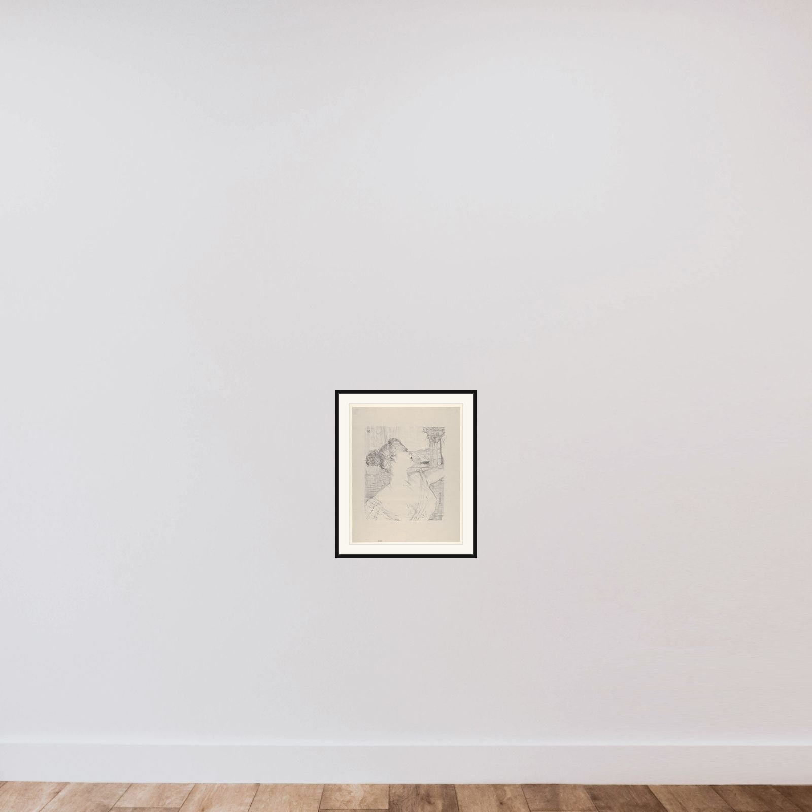 Sybil Sanderson framed — shown to scale