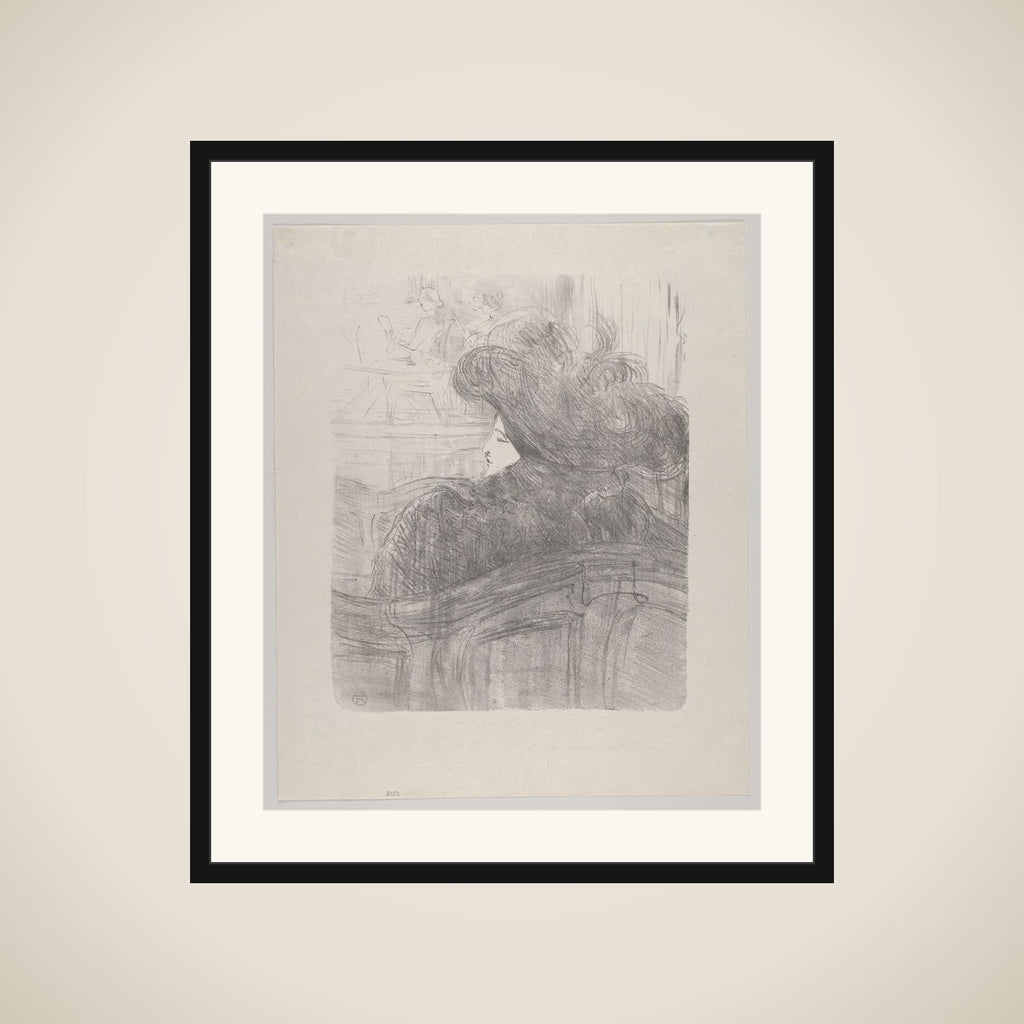 Cléo de Mérode framed