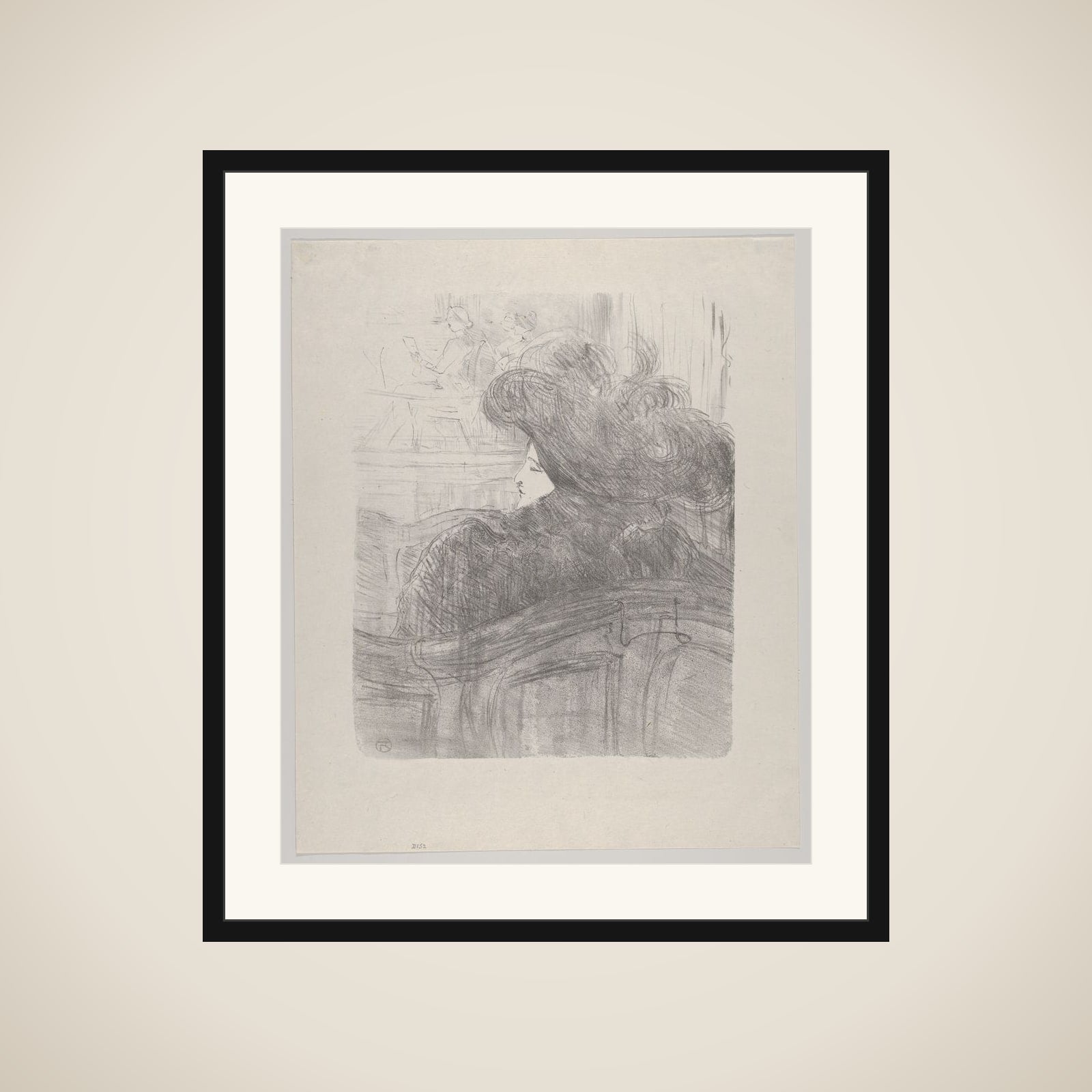 Cléo de Mérode framed