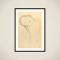 Half-figure of a Young Woman framed