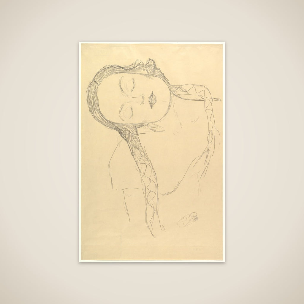 Half-figure of a Young Woman unframed print