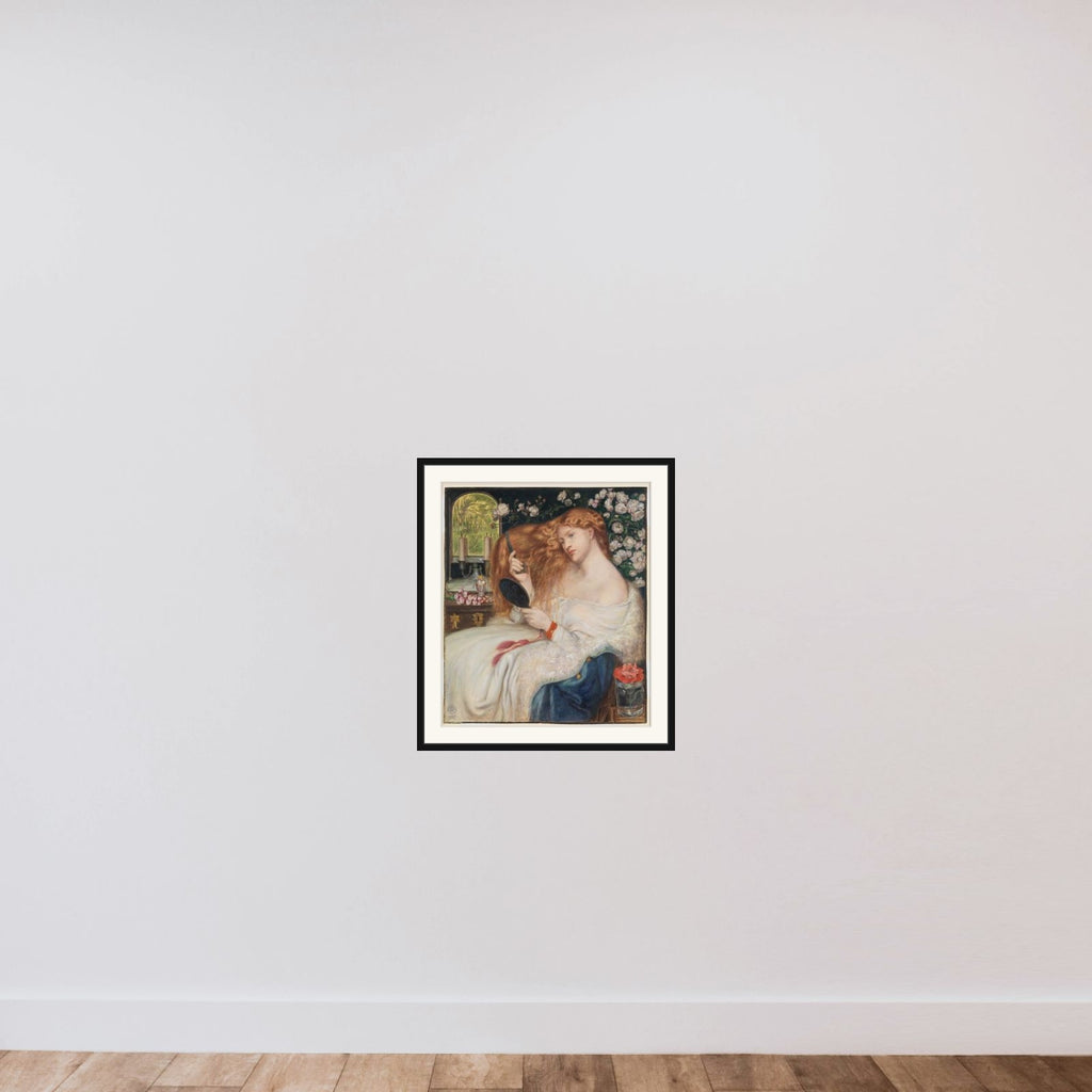 Lady Lilith framed — shown to scale