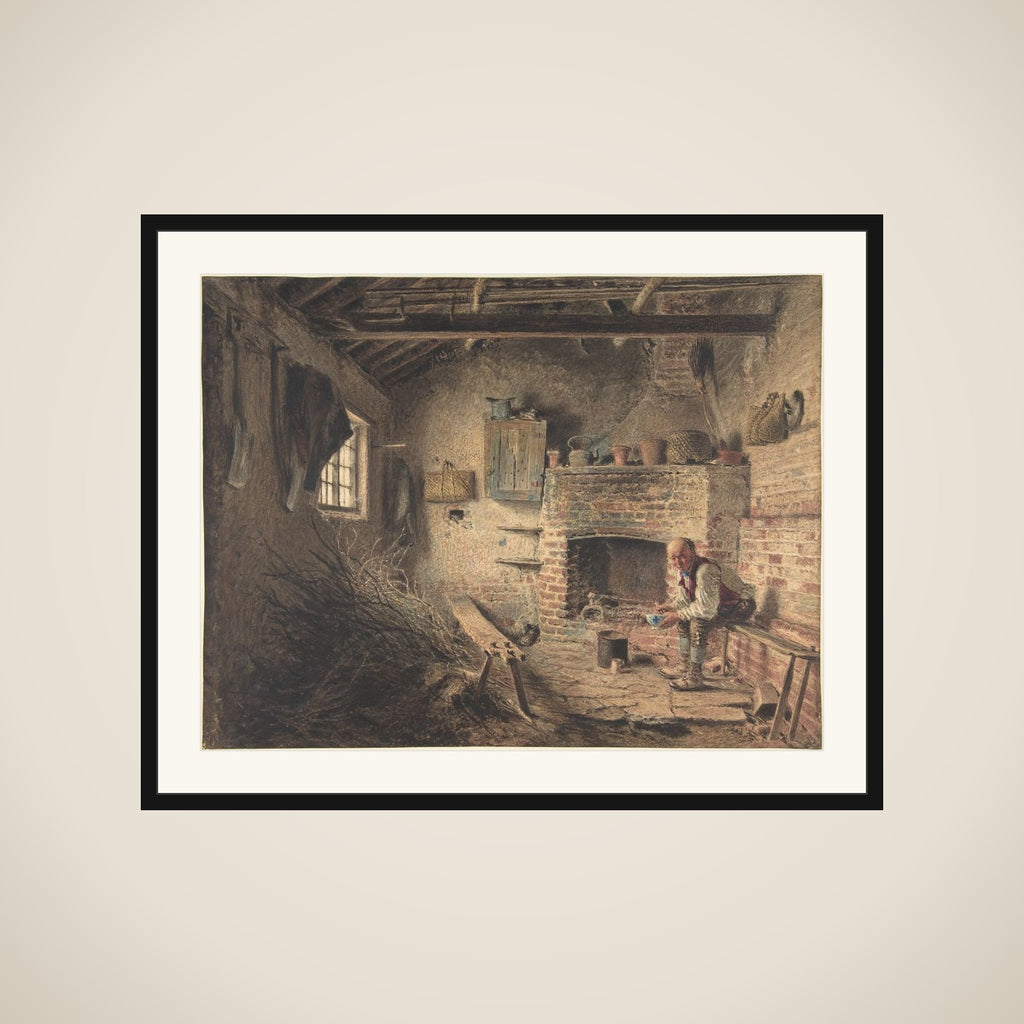 The Woodcutter's Breakfast (The Faggot Gatherer's Meal) framed