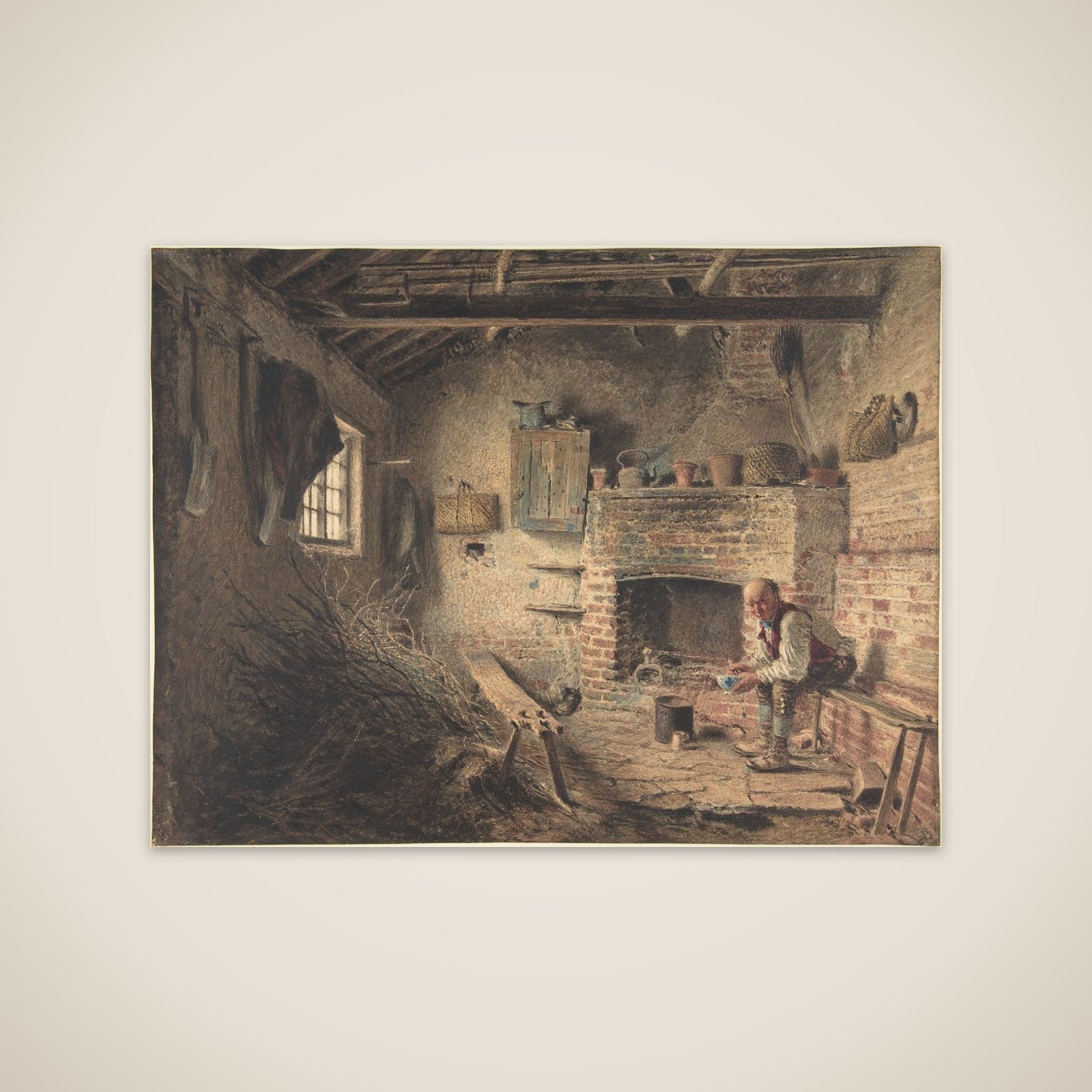 The Woodcutter's Breakfast (The Faggot Gatherer's Meal) unframed print