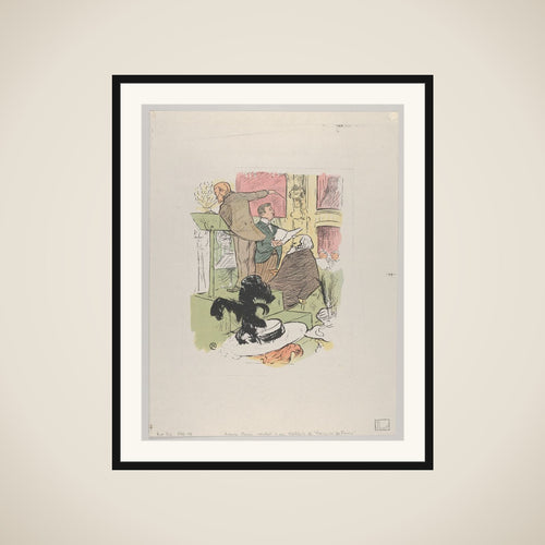 Ambroise Thomas assistant à une répétition de Françoise de Rimini, from Le Rire, No. 66, 8 February 1896 framed