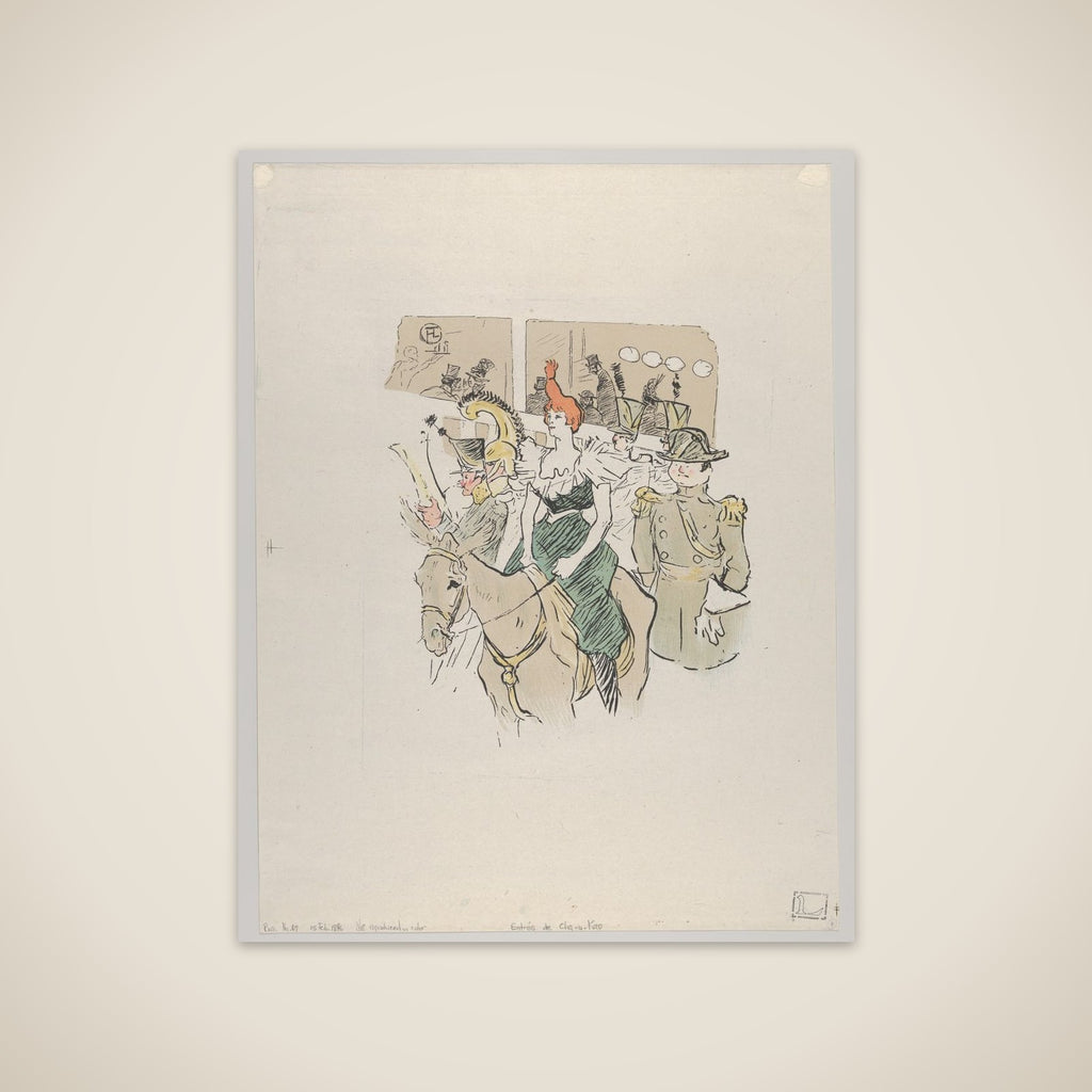 Entrée de Cha-u-Kao, from Le Rire, No. 67, 15 February 1896 unframed print