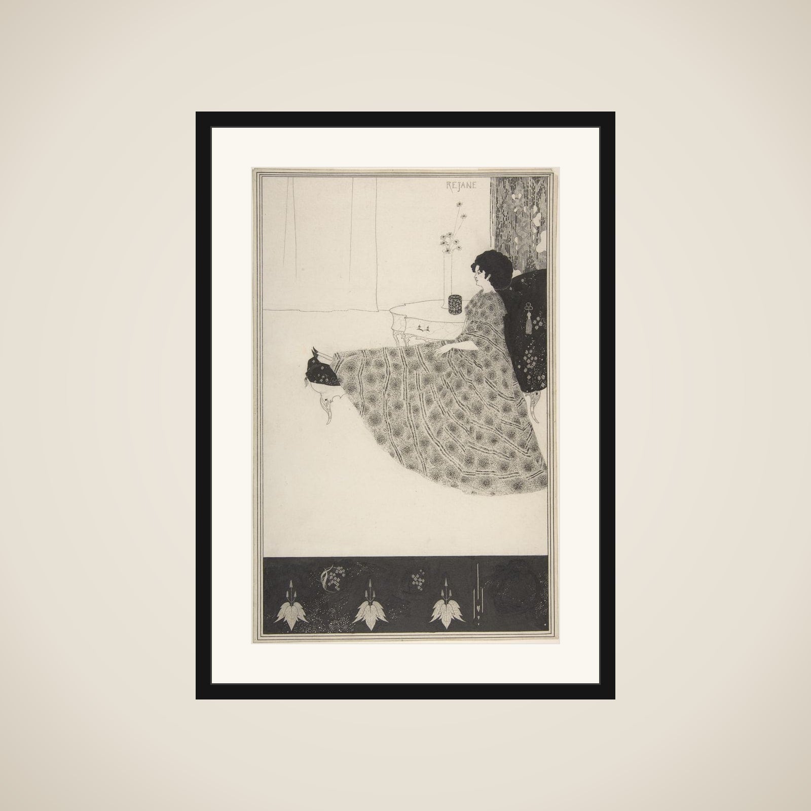 Madame Réjane framed