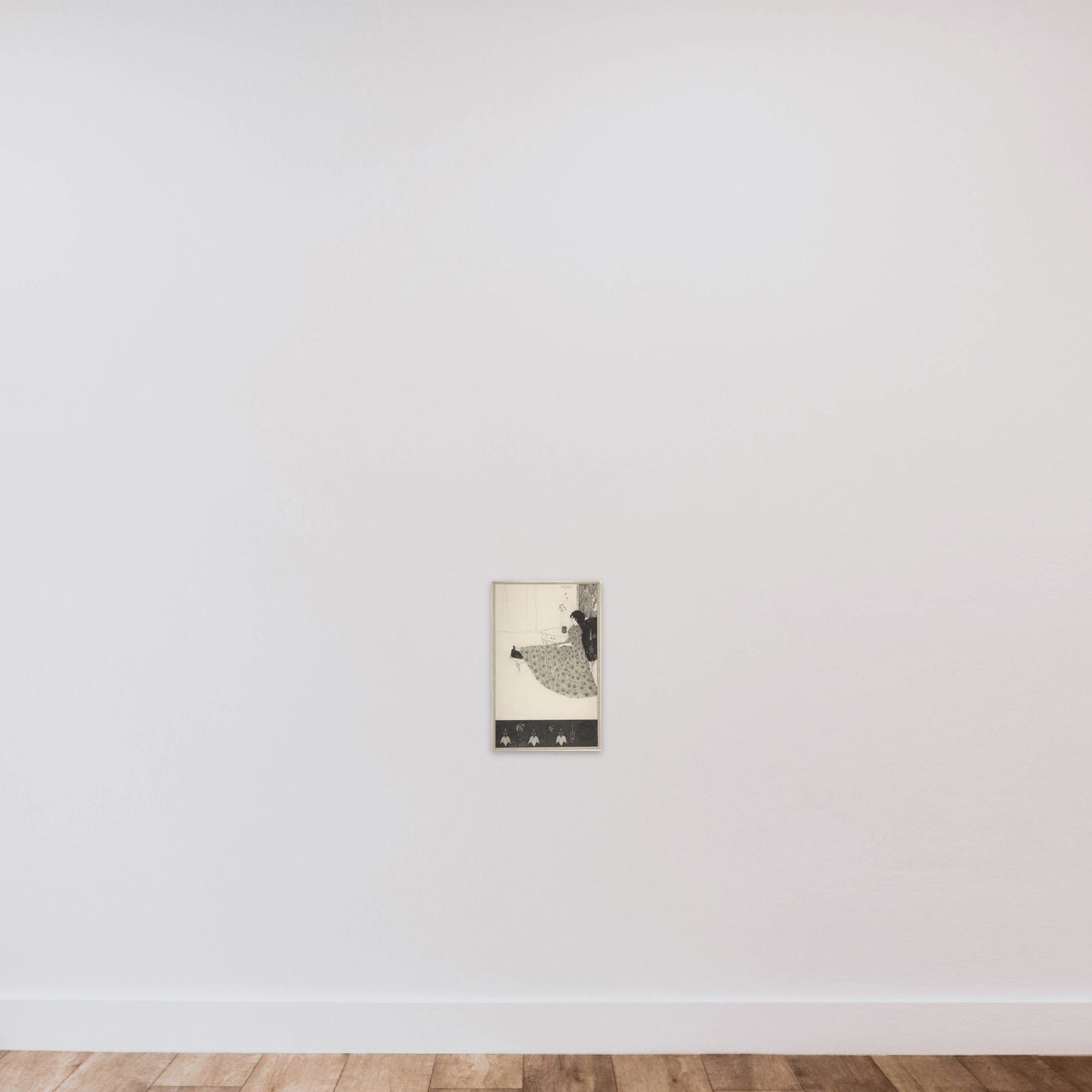 Madame Réjane unframed — shown to scale