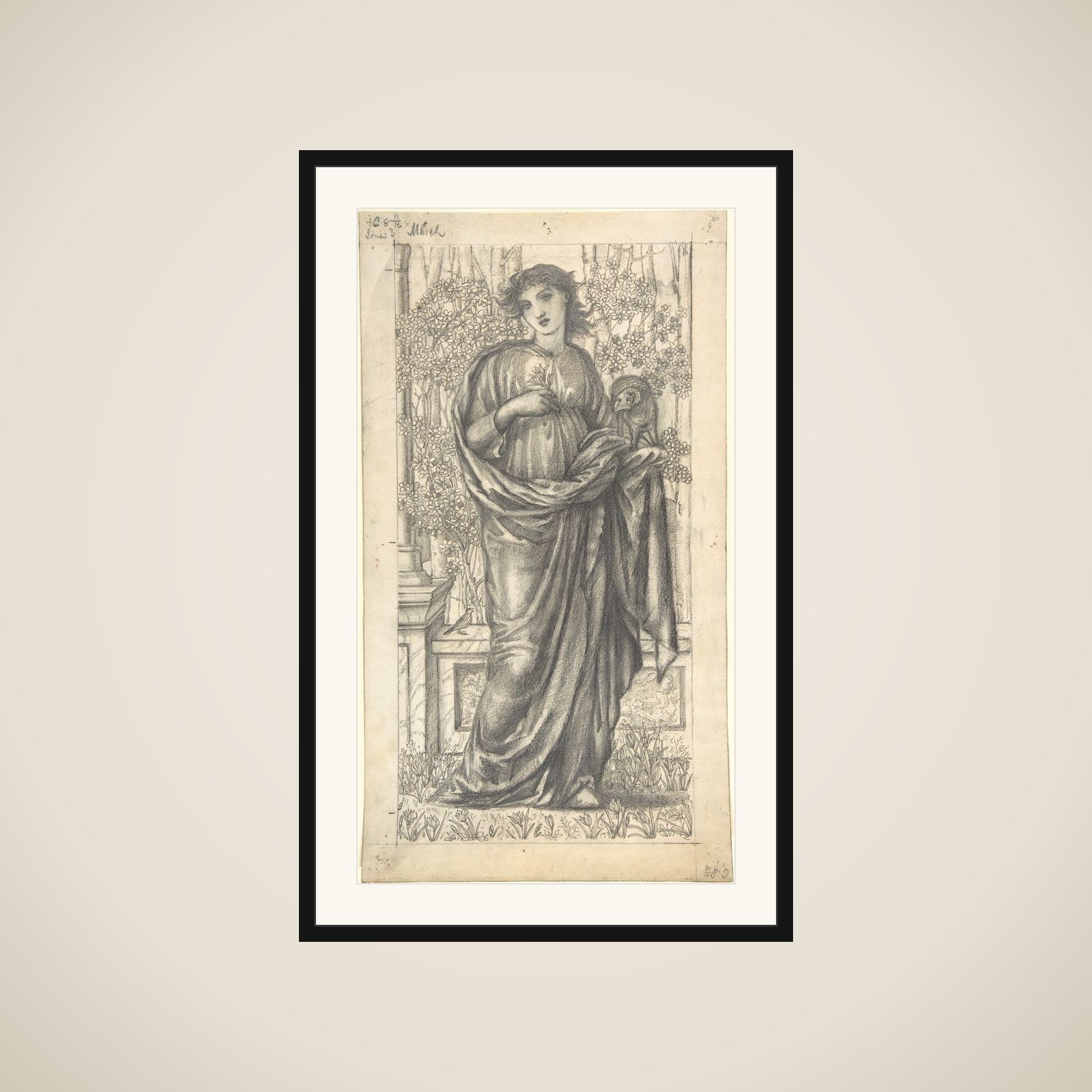 The Month of March framed