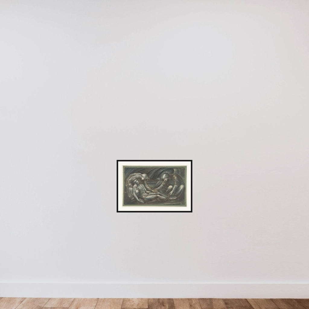 The Entombment framed — shown to scale