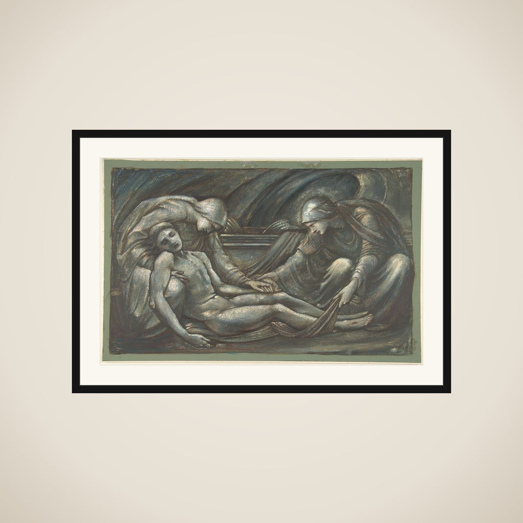 The Entombment framed