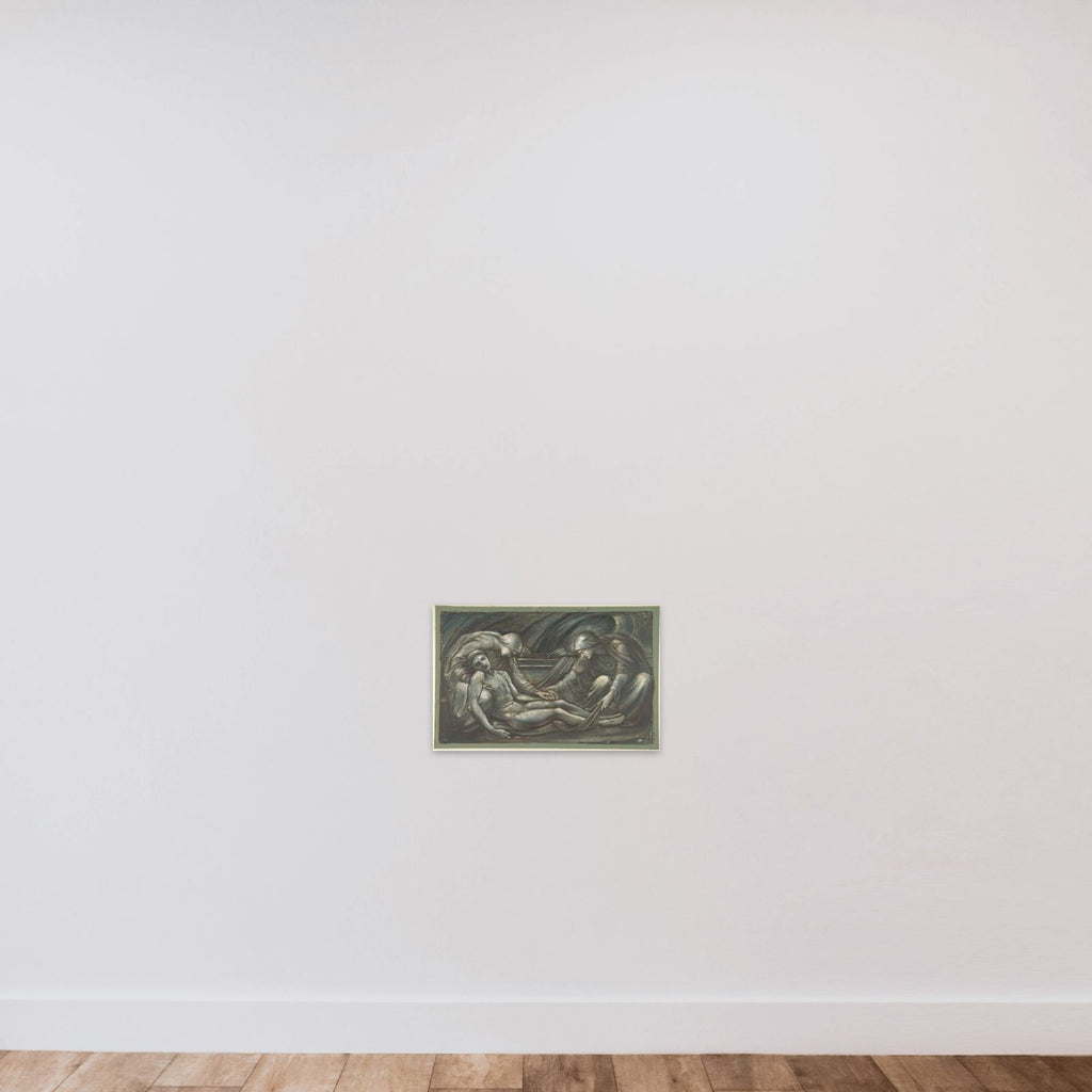 The Entombment unframed — shown to scale