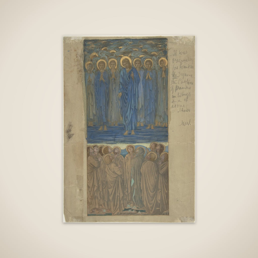 Ascension of Christ (Acts I, 1–9): study for stained-glass window unframed print