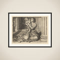 The Father's Leave-Taking framed
