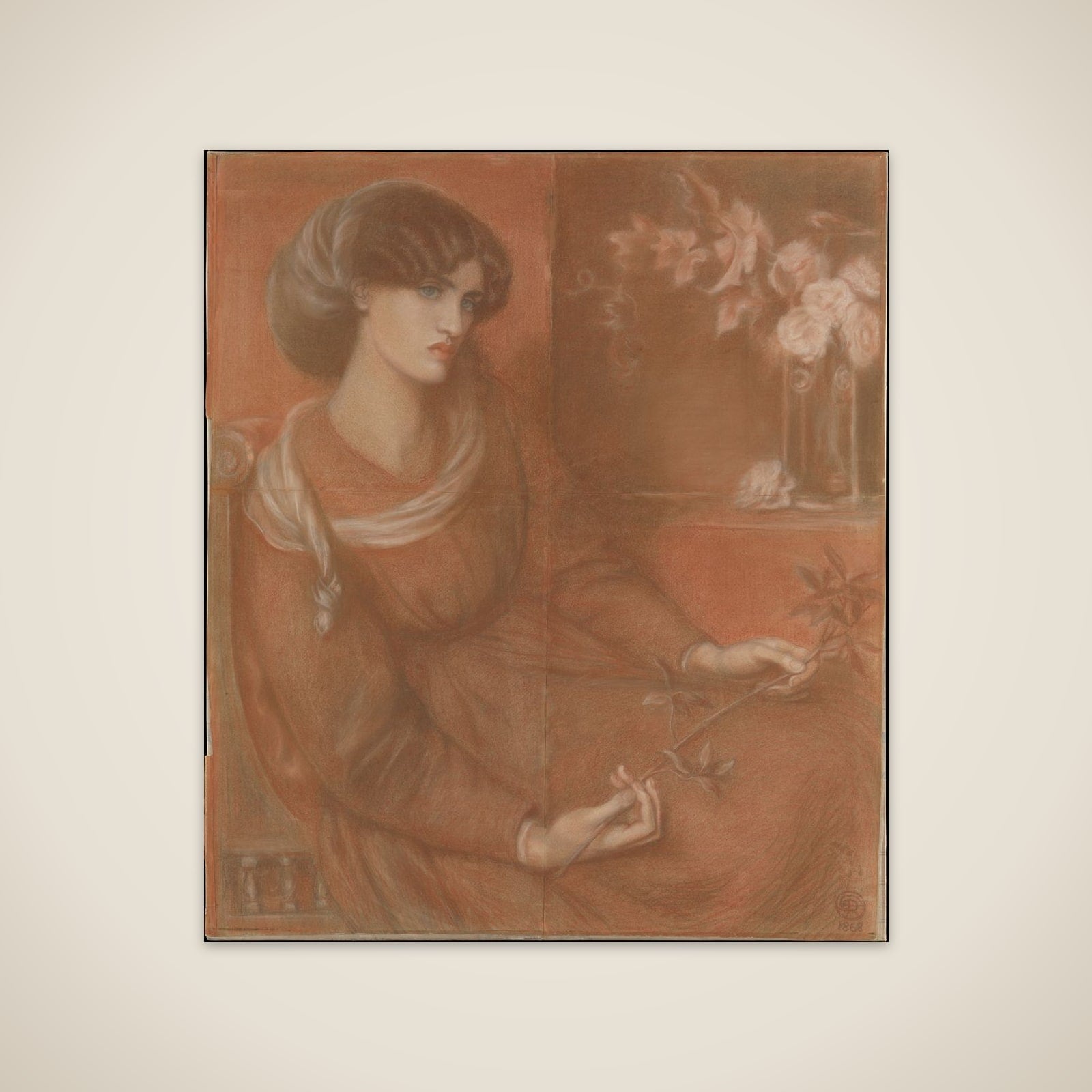 Jane Morris: Study for "Mariana" unframed print