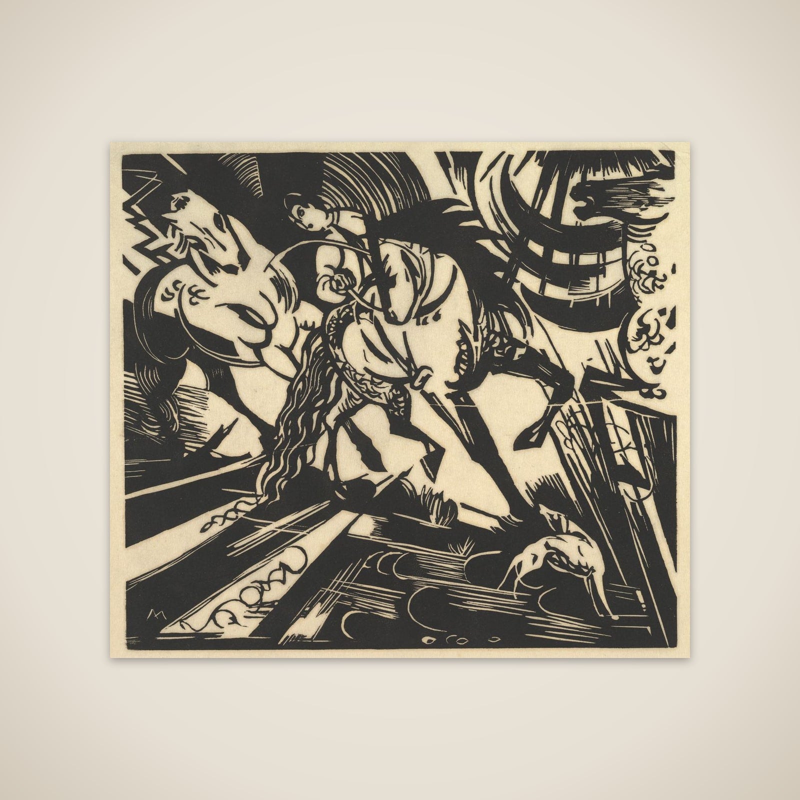 The Riding School unframed print