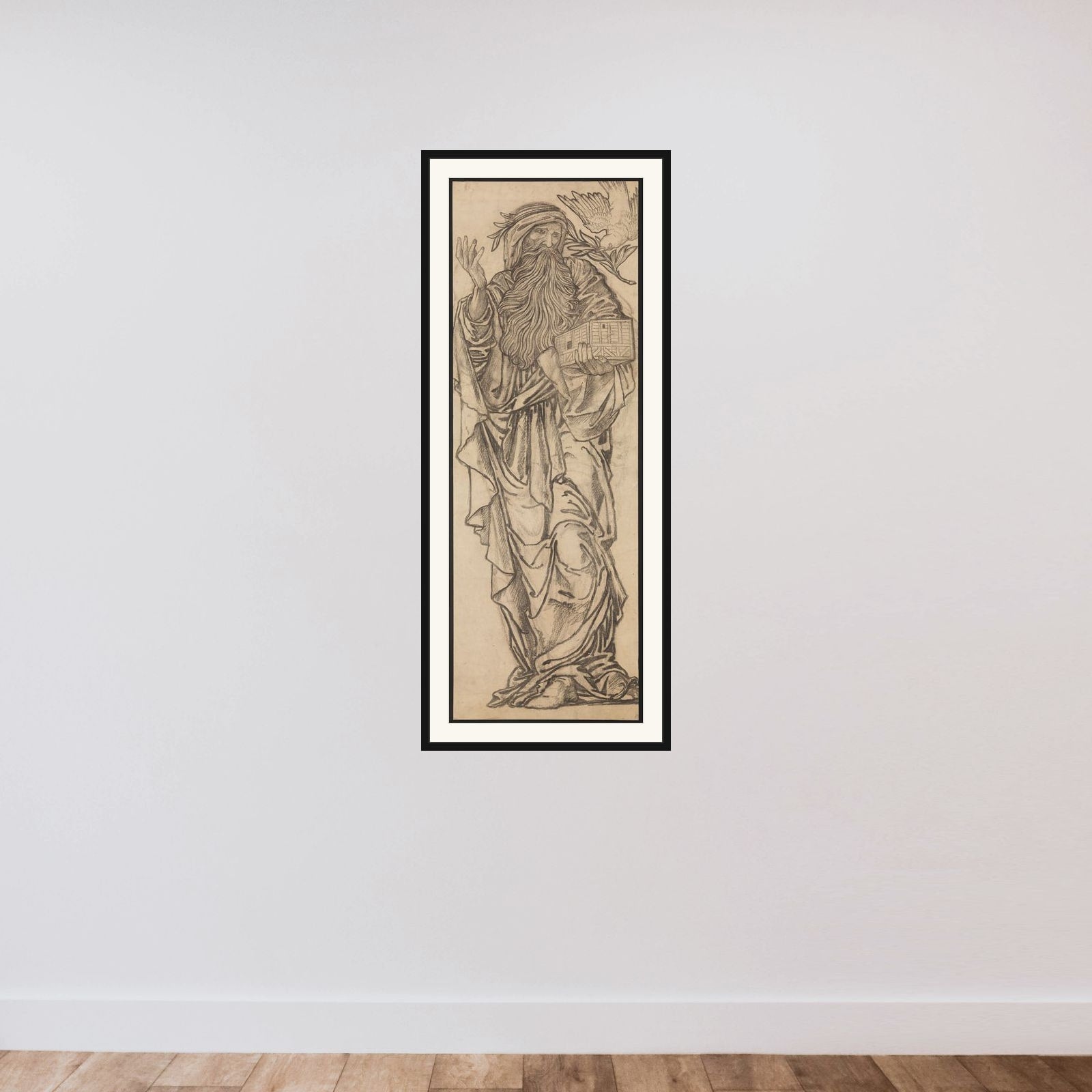 Noah framed — shown to scale
