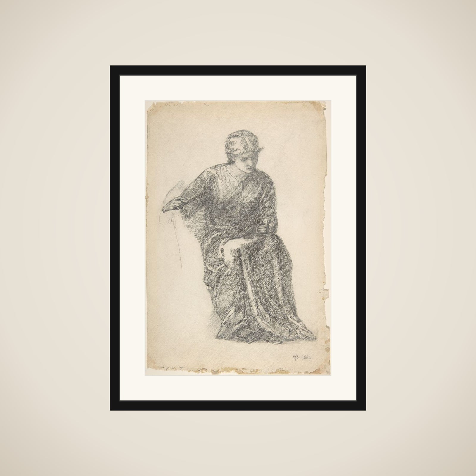 Seated Woman framed