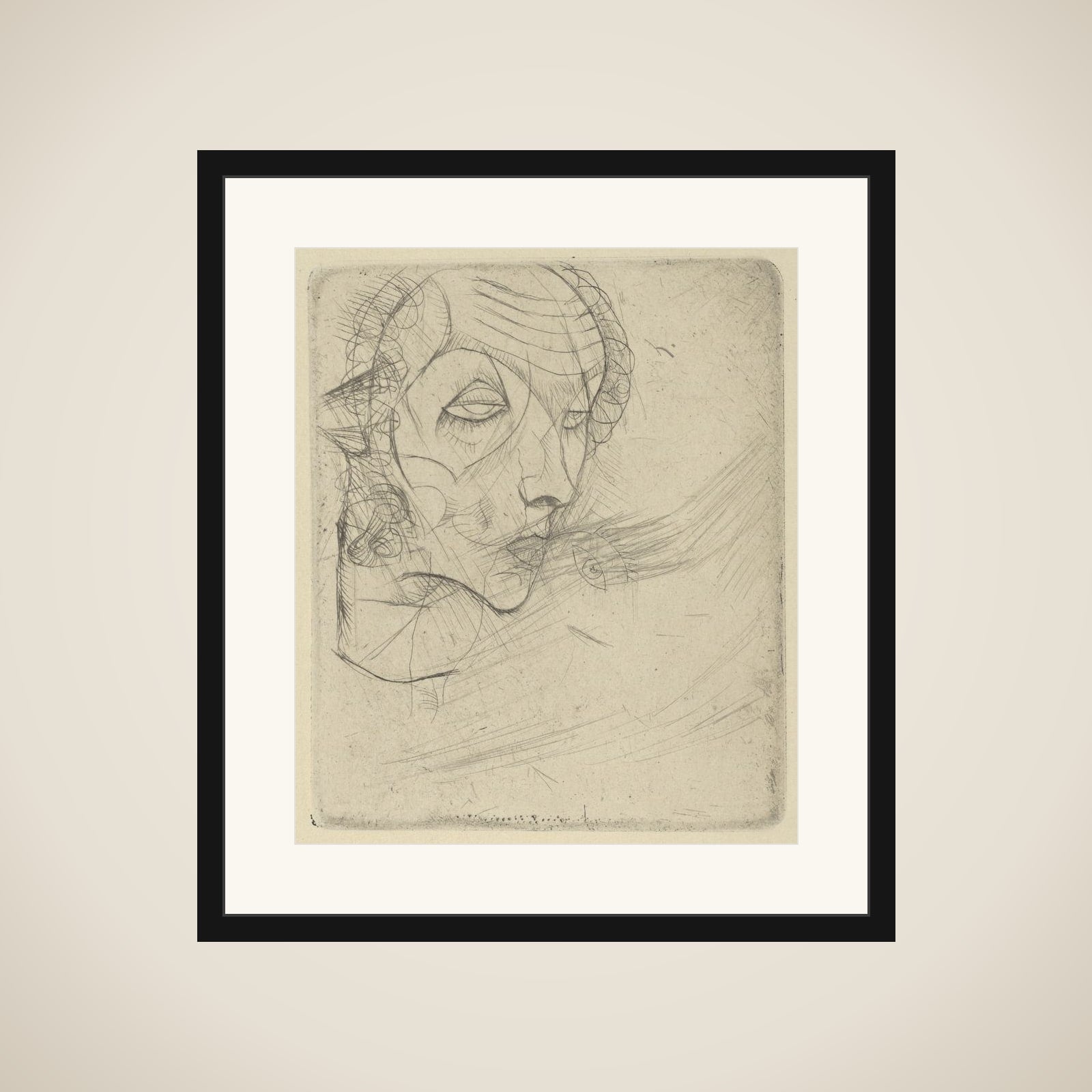 Self-Portrait framed