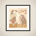 The Actors Ichimura Uzaemon and Arashi Sangorō framed