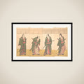 Ichikawa Danjūrō V in the Scene "Five Chivalrous Commoners" from the Play A Soga Drama on the First Festival Day framed