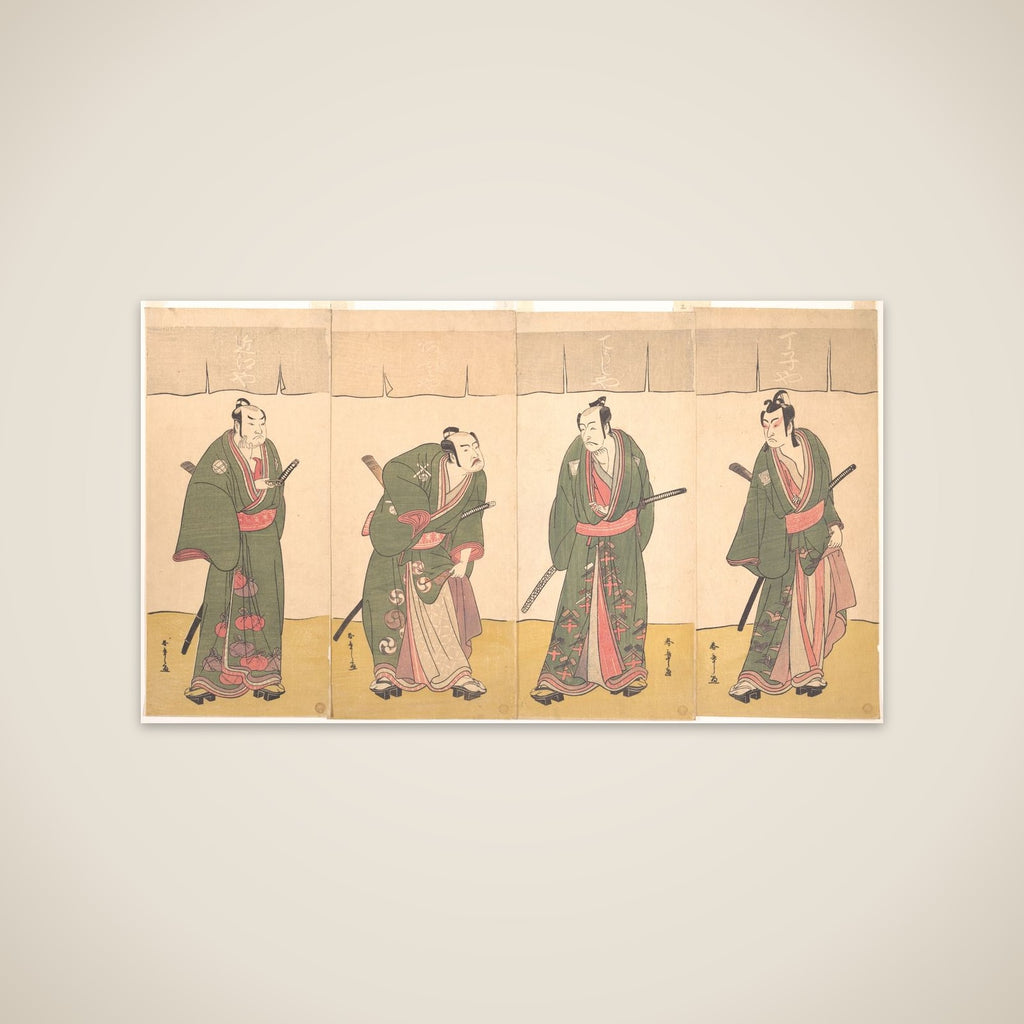 Ichikawa Danjūrō V in the Scene "Five Chivalrous Commoners" from the Play A Soga Drama on the First Festival Day unframed print