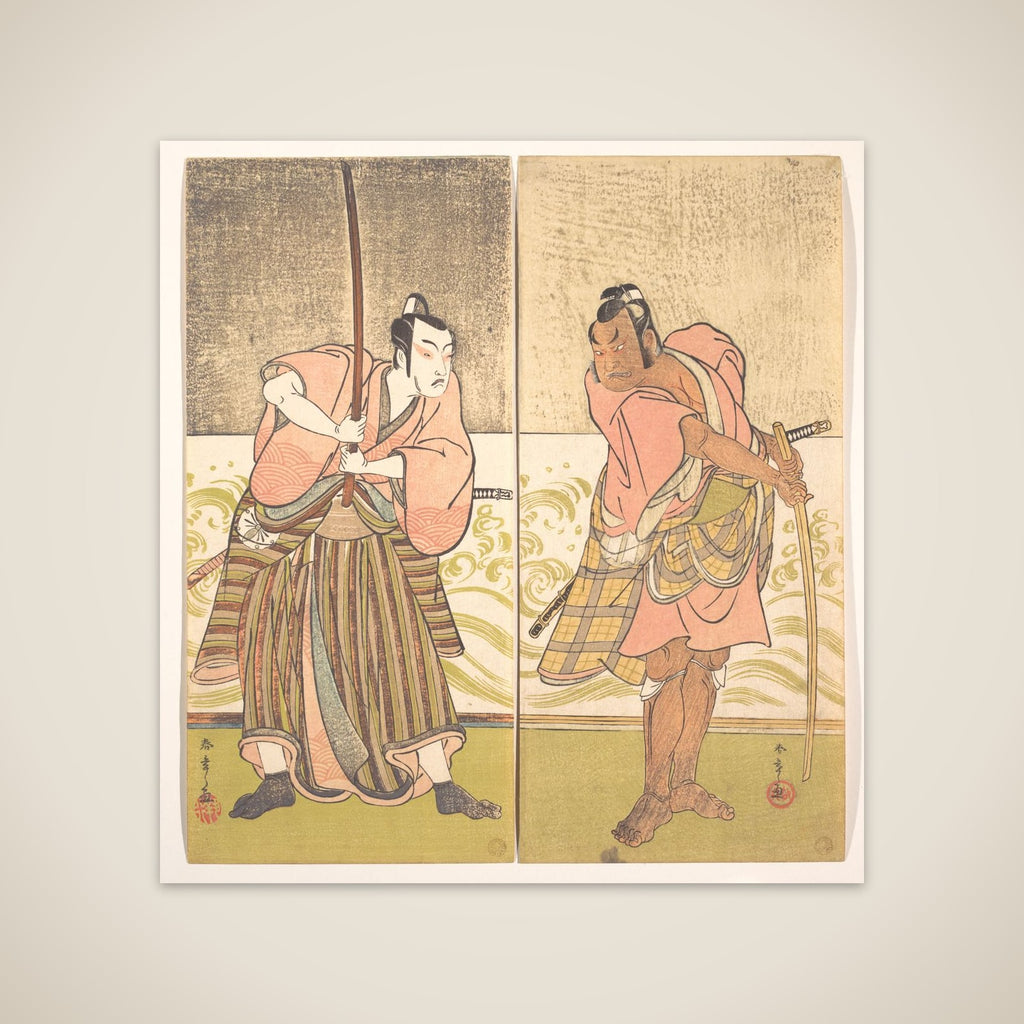 The Actor Sakata Hangoro II and the Actor Matsumoto Koshiro IV unframed print