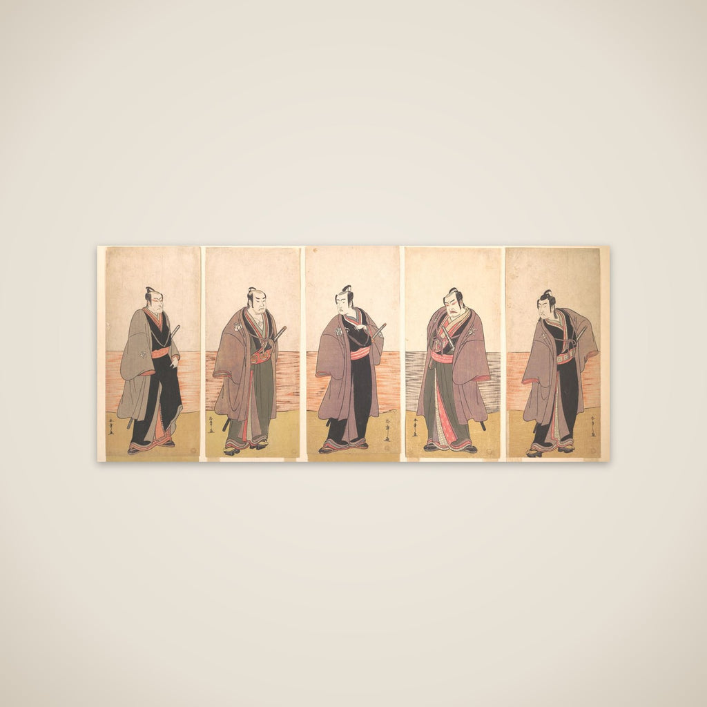 Ichikawa Danjuro V as a Chivalrous Commoner (Gonin Otoko) from the Play "Hatsumonbi kuruwa Soga" unframed print