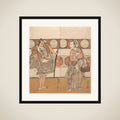 The Actors Ichikawa Yaozo III and Nakamura Sukegoro II framed