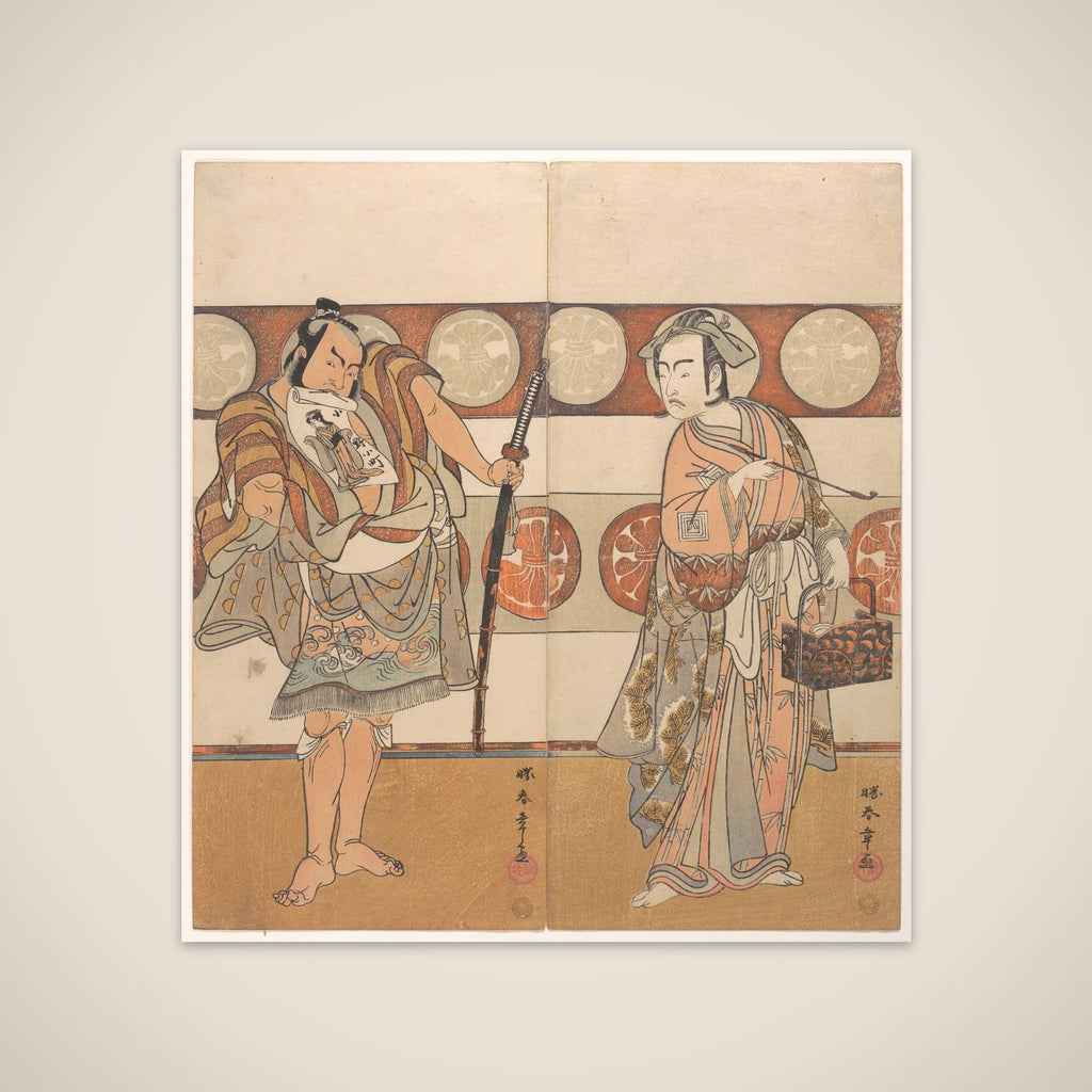 The Actors Ichikawa Yaozo III and Nakamura Sukegoro II unframed print