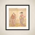 The Fifth Ichikawa Danjuro as a Man Standing in a Room framed