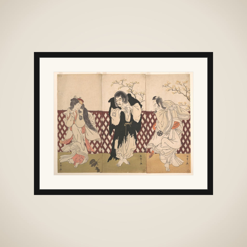 Ichikawa Danjuro IV in the Role of the Monk Mongaku from the Play Hana-zumo Genji-biki framed