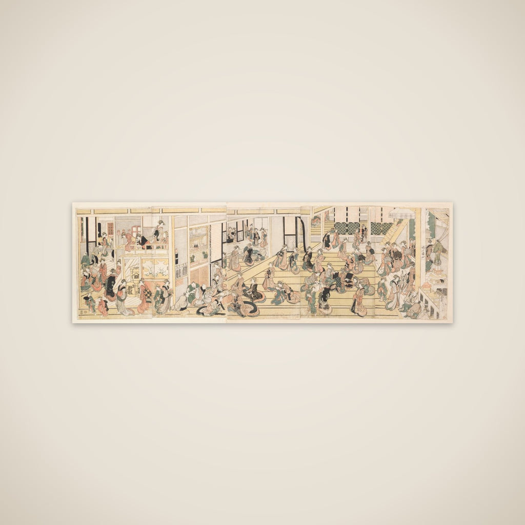 New Year's Day at the Ōgiya Brothel, Yoshiwara unframed print