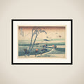 Ejiri in Suruga Province (Sunshū Ejiri), from the series Thirty-six Views of Mount Fuji (Fugaku sanjūrokkei) framed