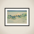 Reflection in Lake at Misaka in Kai Province (Kōshū Misaka suimen), from the series Thirty-six Views of Mount Fuji (Fugaku sanjūrokkei) framed