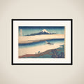 Tama River in Musashi Province (Bushū Tamagawa), from the series Thirty-six Views of Mount Fuji (Fugaku sanjūrokkei) framed