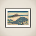 Cushion Pine at Aoyama (Aoyama enza no matsu), from the series Thirty-six Views of Mount Fuji (Fugaku sanjūrokkei) framed