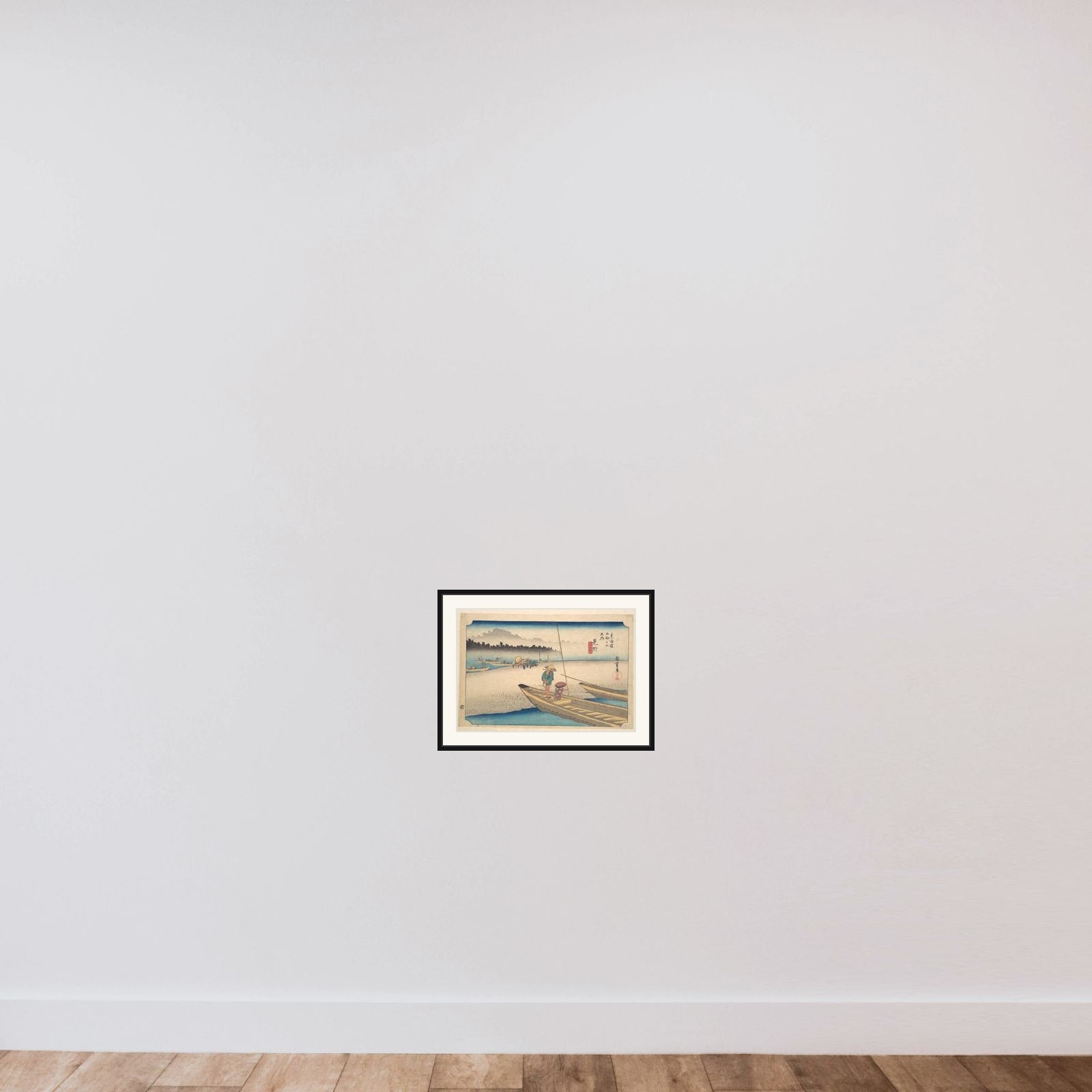 Mitsukei Tenryugawa framed — shown to scale